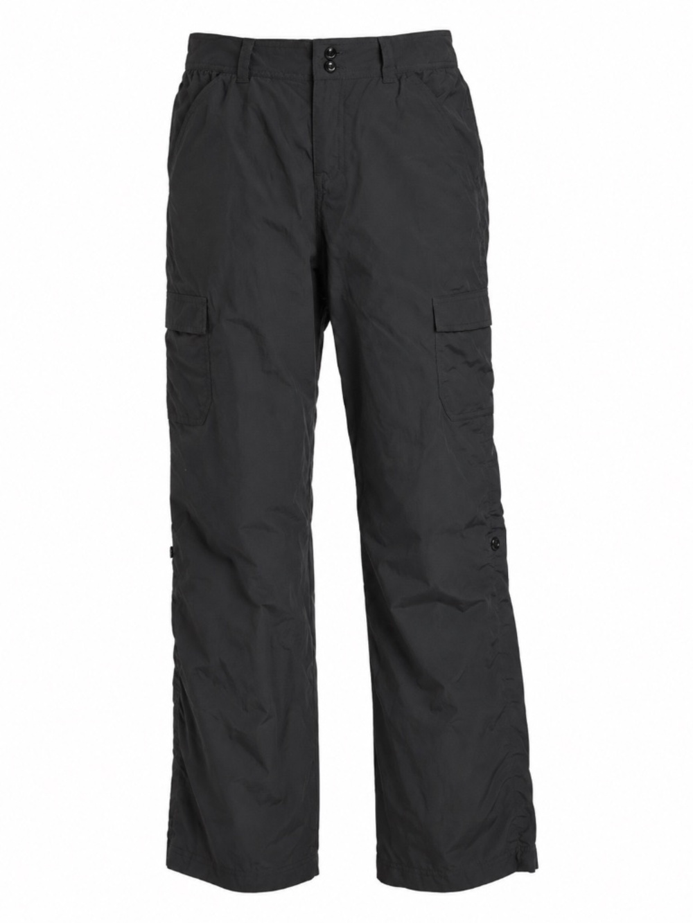 Patagonia Convertible Hiking Cargo Pants Womens 8 Black Roll Tab Trail